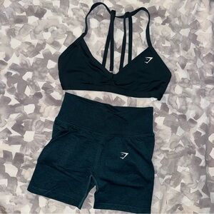 Gymshark lift Seamless shorts and minimal sports bra matching set